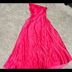 Long magenta dress with POCKETS!!